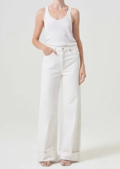 AGOLDE Dame High Rise Wide Leg In Fortune Cookie Flash Sale