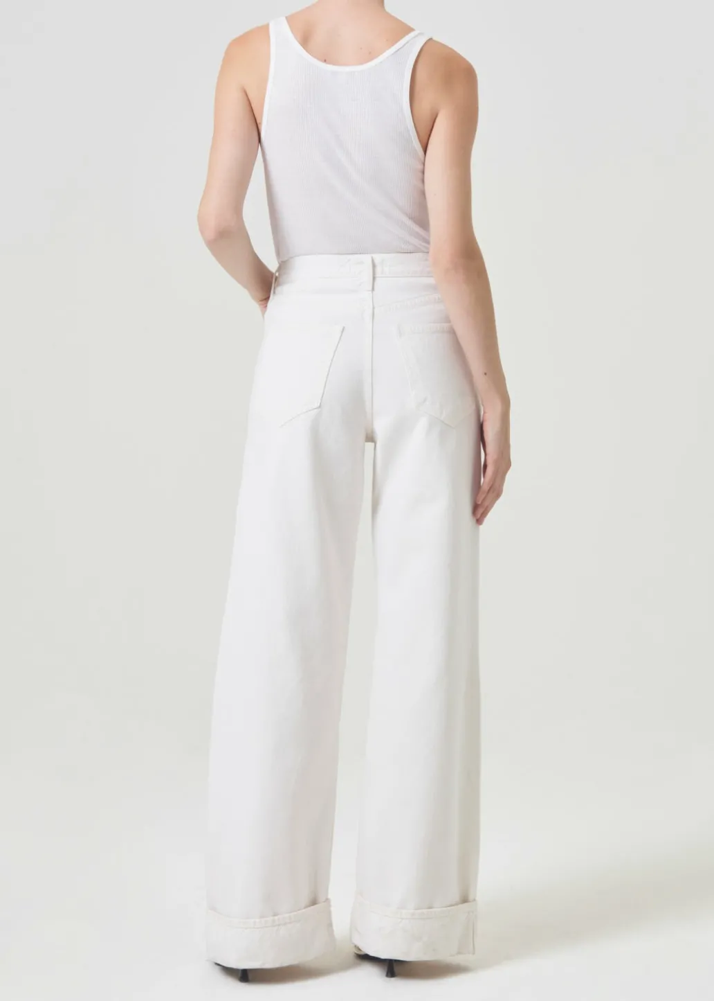 AGOLDE Dame High Rise Wide Leg In Fortune Cookie Flash Sale