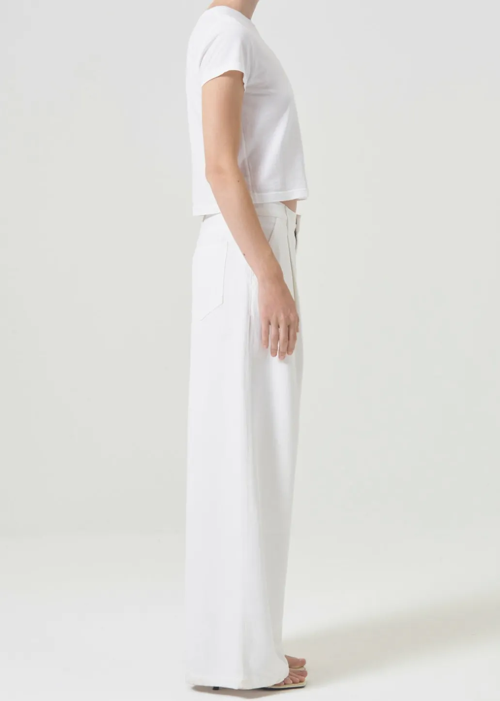 AGOLDE Ellis Trouser In Milkshake Shop