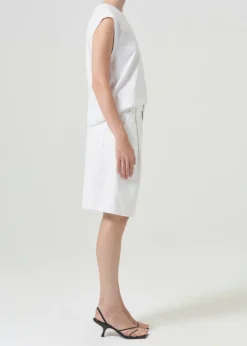 AGOLDE Ellis Trouser Short In Milkshake Clearance