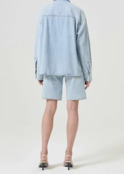 AGOLDE Gwen Slice Shirt In Tension Fashion