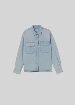 AGOLDE Gwen Slice Shirt In Tension Fashion