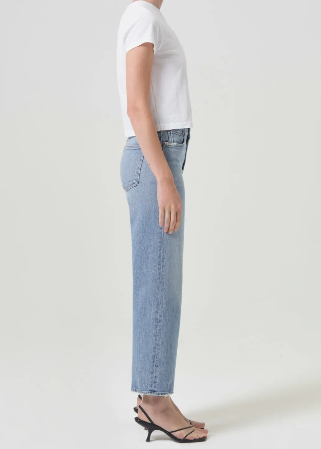 AGOLDE Harper Crop Jean In Hassle Cheap