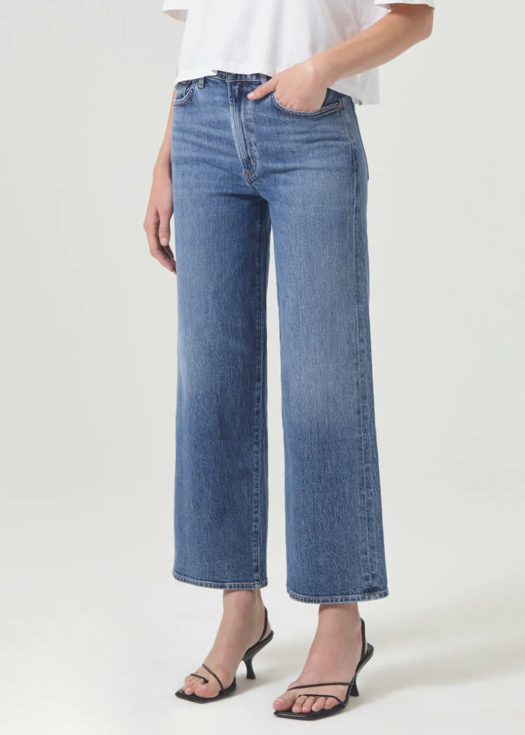 AGOLDE Harper Crop Jean In Moor Cheap