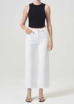 AGOLDE Harper Crop Jean In Sour Cream Discount