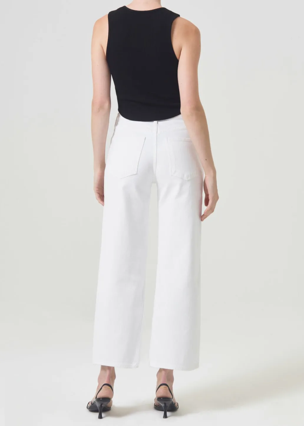 AGOLDE Harper Crop Jean In Sour Cream Discount