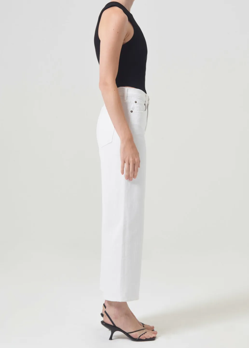 AGOLDE Harper Crop Jean In Sour Cream Discount