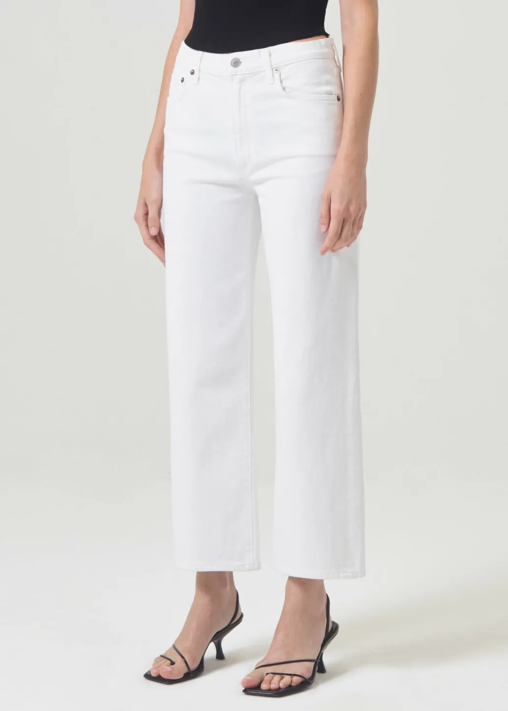 AGOLDE Harper Crop Jean In Sour Cream Discount