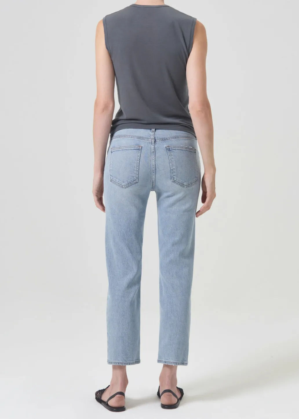 AGOLDE Kye Mid Rise Straight Crop (Stretch) In Diversion Store