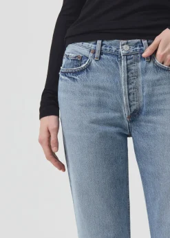 AGOLDE Lana Mid Rise Straight In Sway Discount