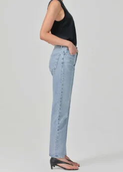 AGOLDE Lana Mid Rise Straight In Riptide Best