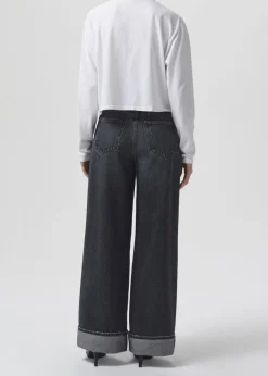 AGOLDE Mason Crop Tee In White Hot