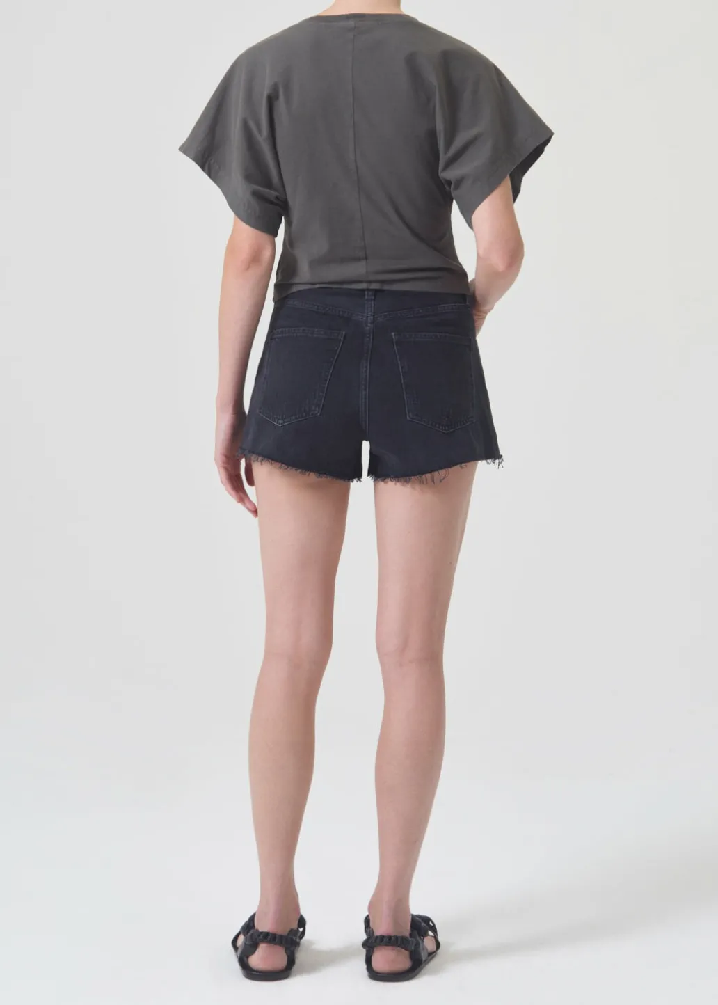 AGOLDE Mila Vintage High Rise Short In Slow Burn Online