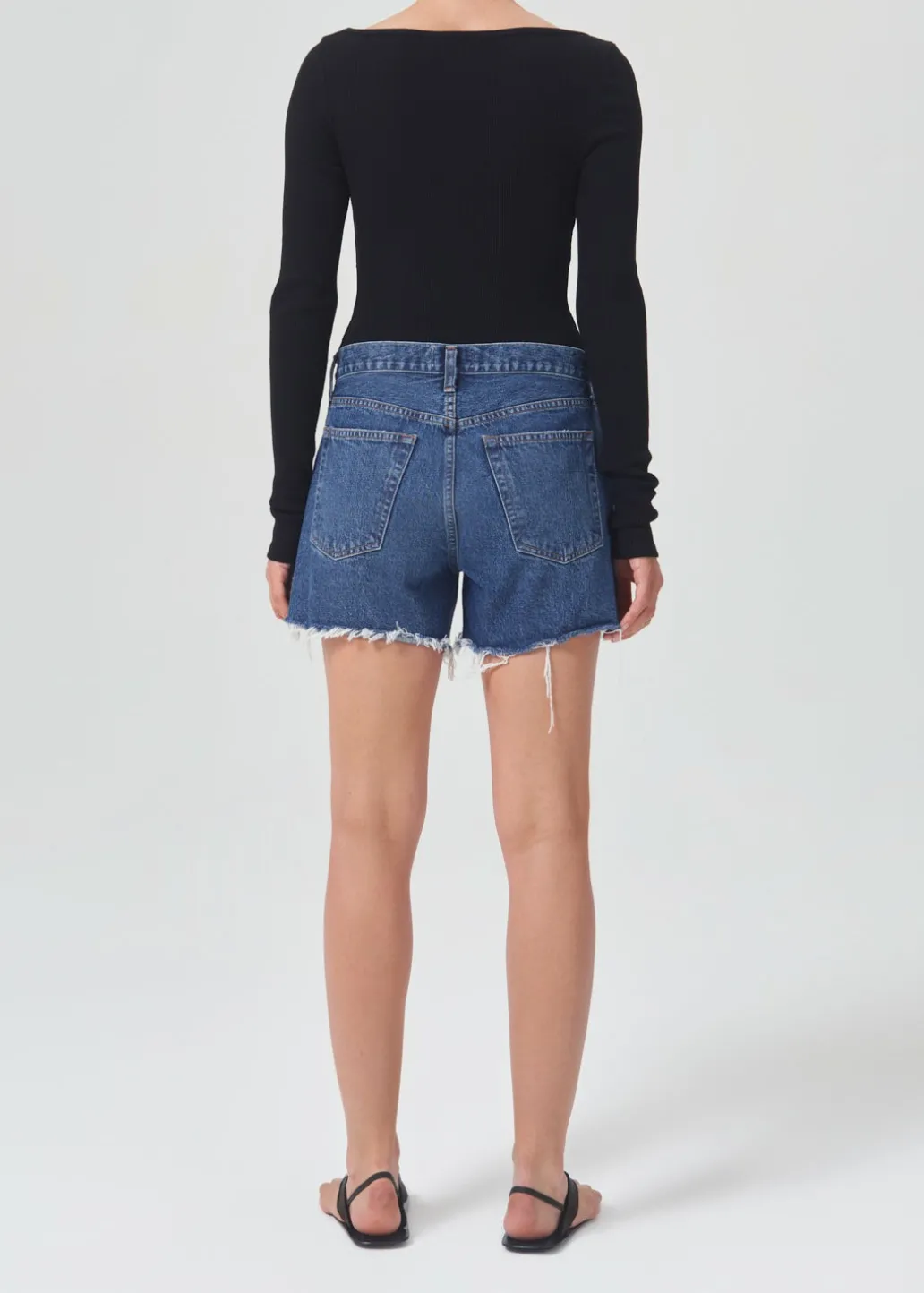 AGOLDE Parker Long Short In Caution Clearance
