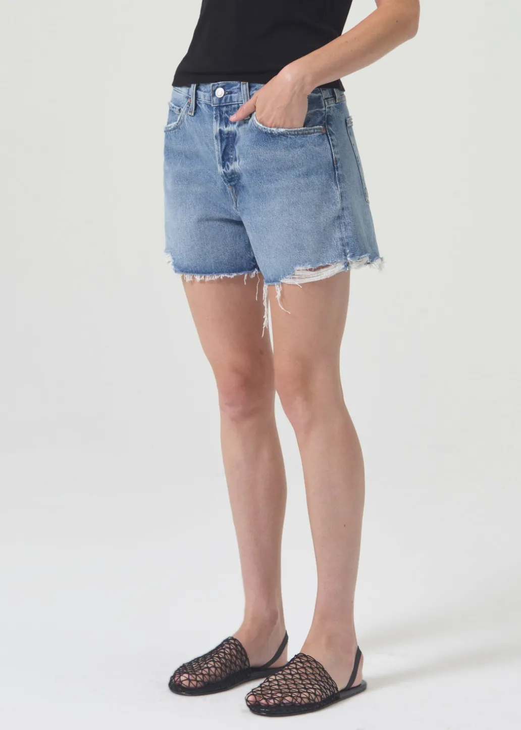 AGOLDE Parker Long Short In Lowkey Outlet