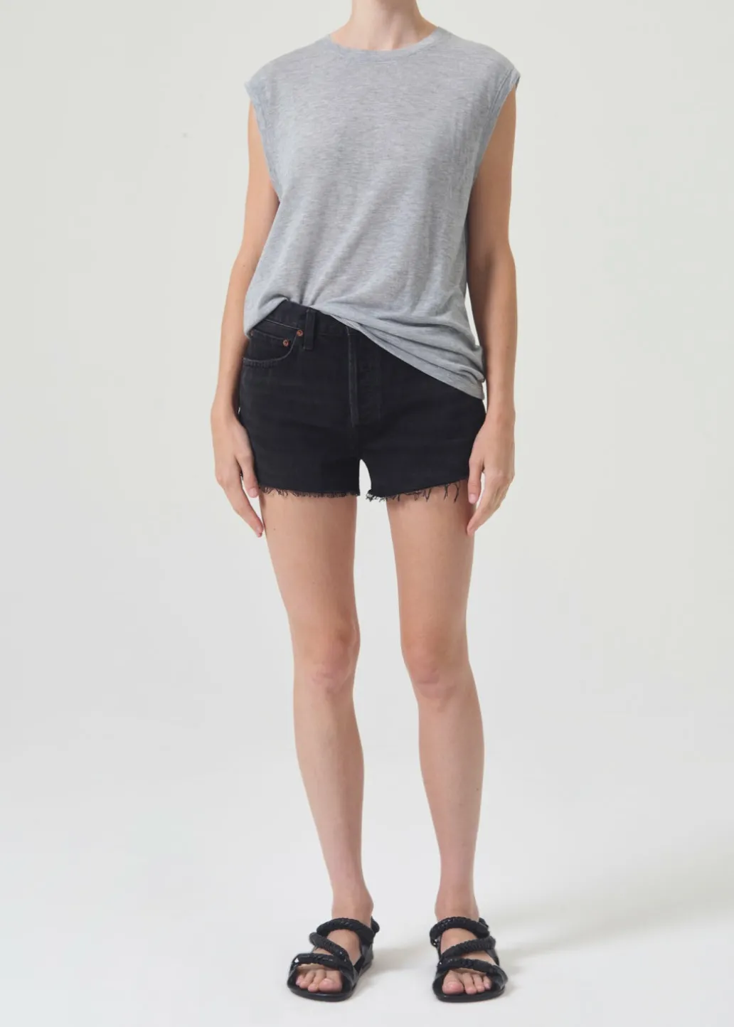 AGOLDE Parker Vintage Cut Off Short In Record Sale