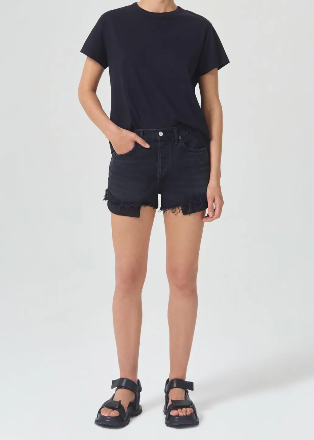 AGOLDE Parker Vintage Cut Off Short In Trance Cheap
