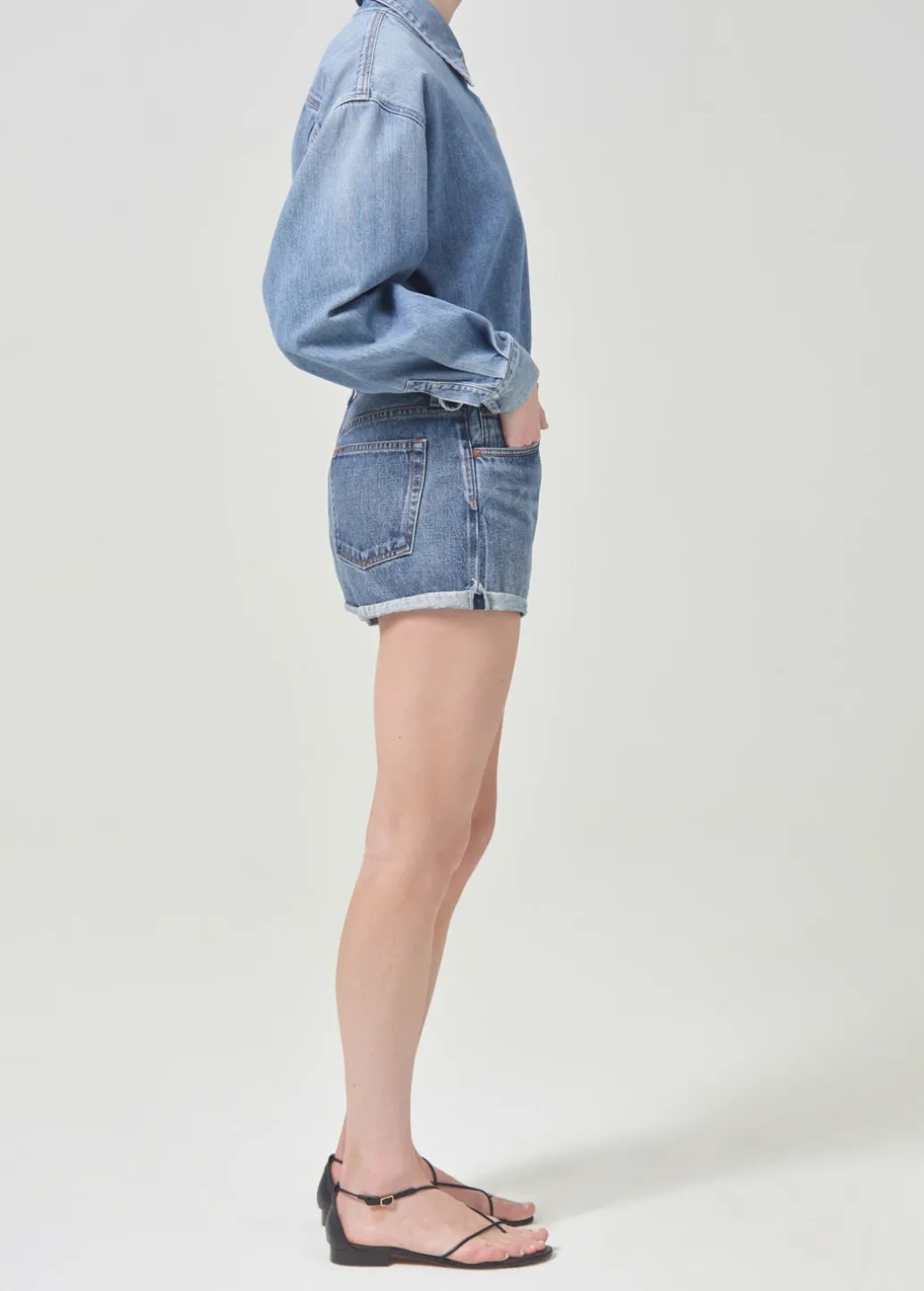 AGOLDE Parker Vintage Rolled Short In Ruin Shop