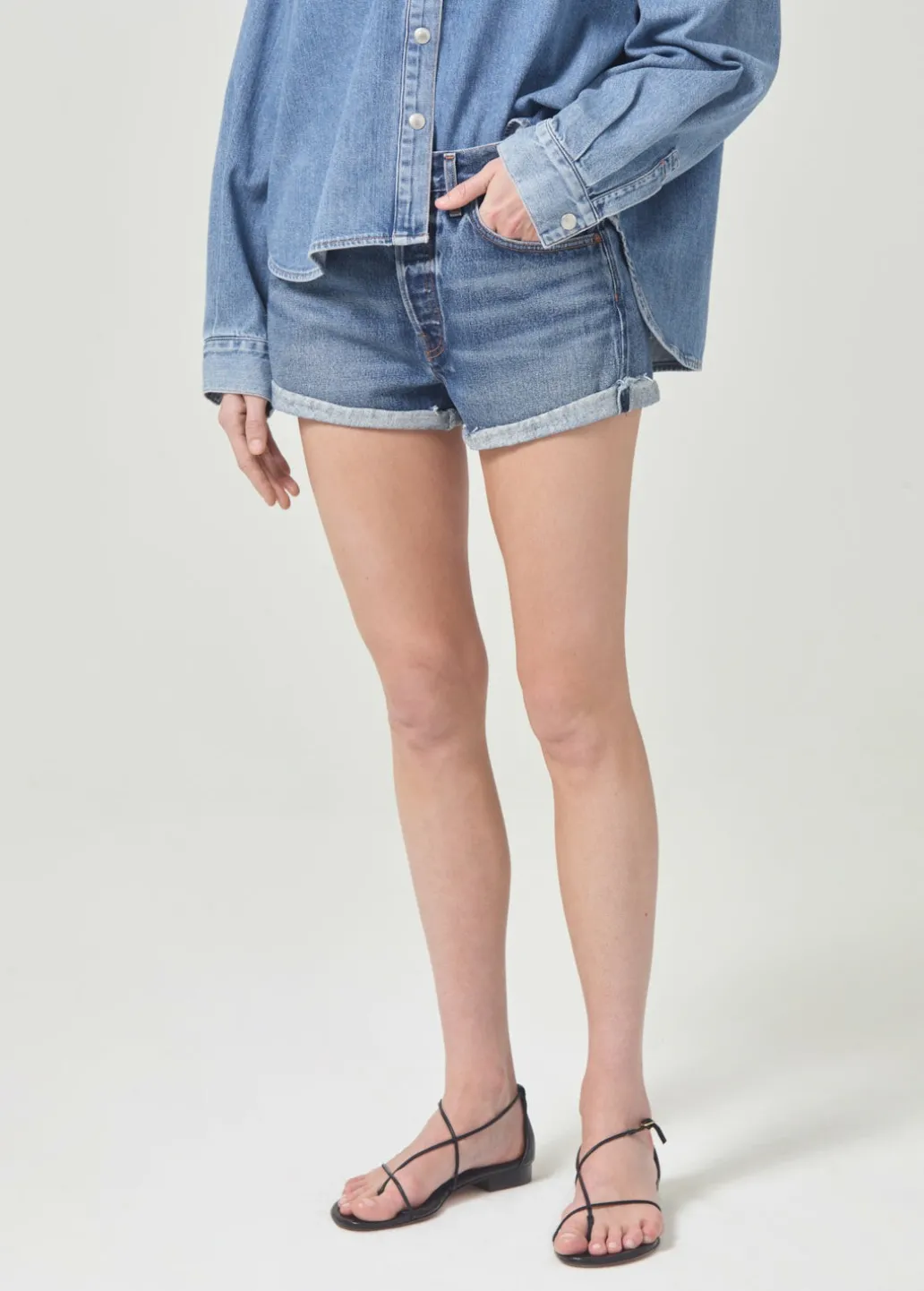 AGOLDE Parker Vintage Rolled Short In Ruin Shop