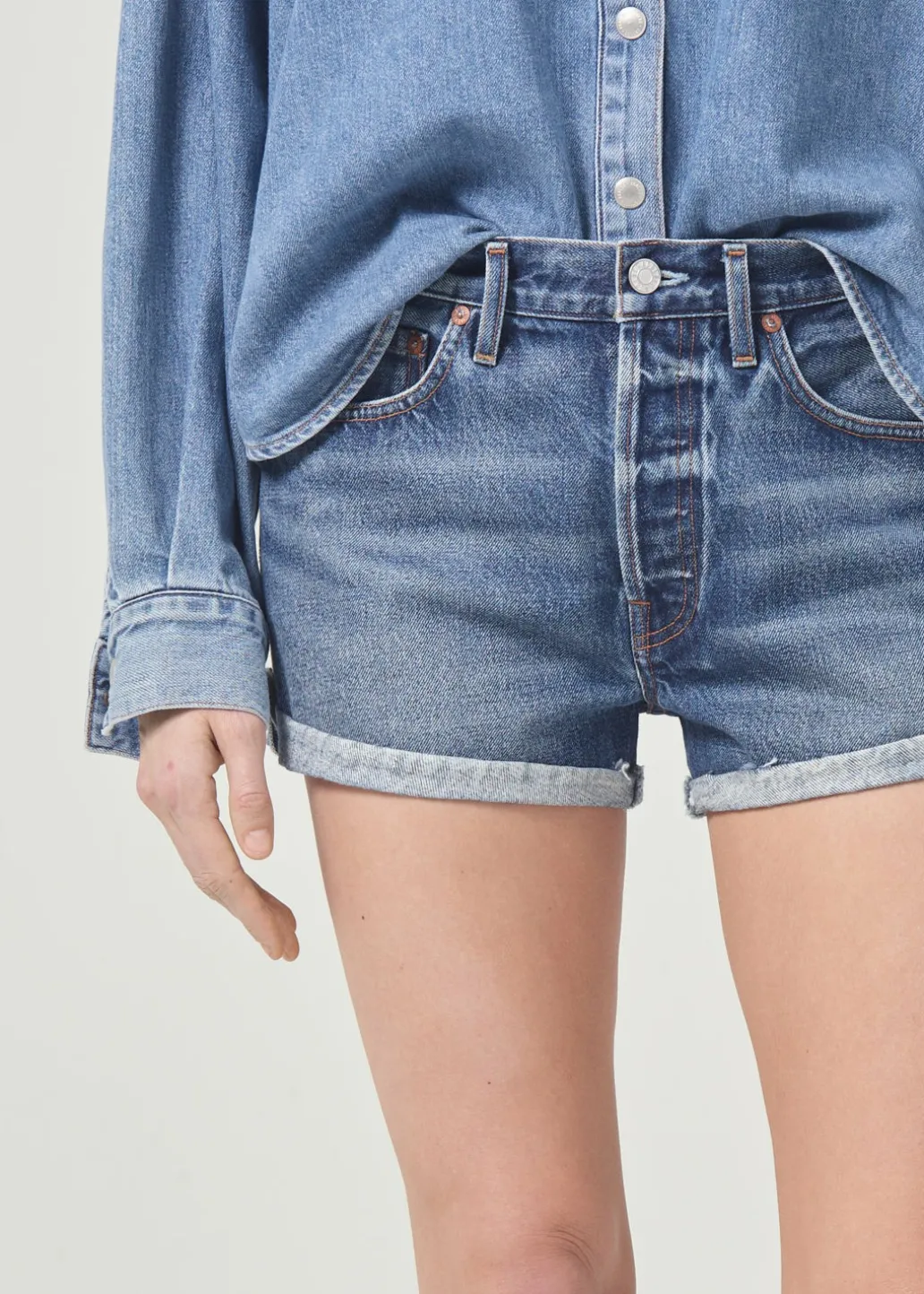AGOLDE Parker Vintage Rolled Short In Ruin Shop