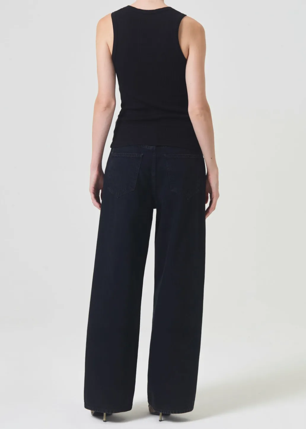 AGOLDE Poppy Tank In Black Cheap