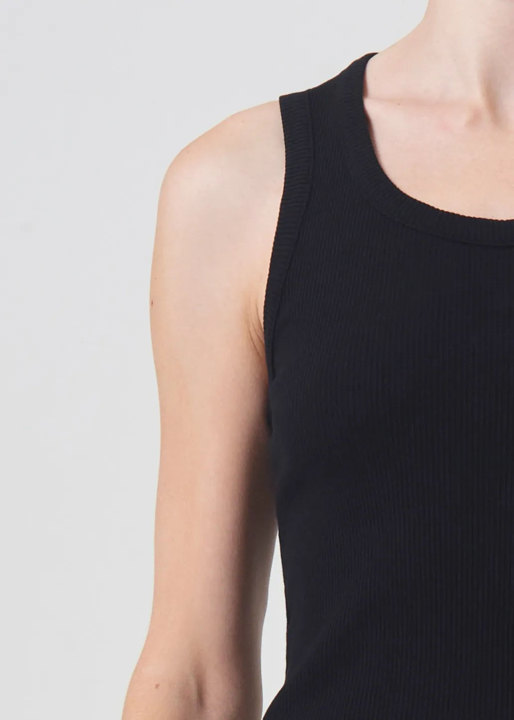 AGOLDE Poppy Tank In Black Cheap
