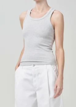 AGOLDE Poppy Tank In Grey Heather Shop