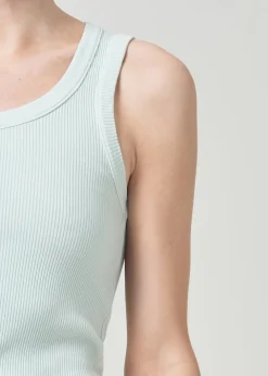 AGOLDE Poppy Tank In Mint Clearance