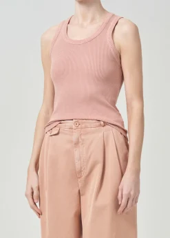 AGOLDE Poppy Tank In Sherbet New