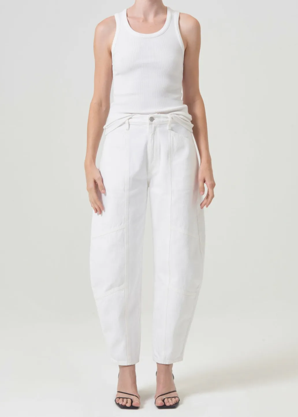 AGOLDE Poppy Tank In White Store