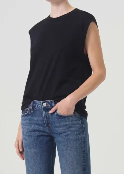 AGOLDE Raya Muscle Tee In Black Best Sale