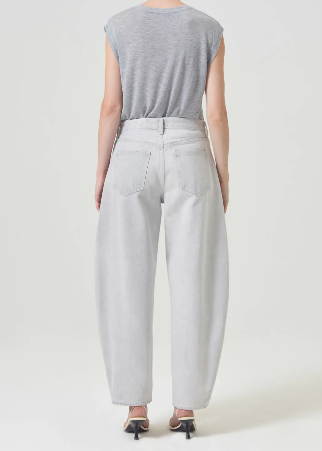 AGOLDE Raya Muscle Tee In Grey Heather New