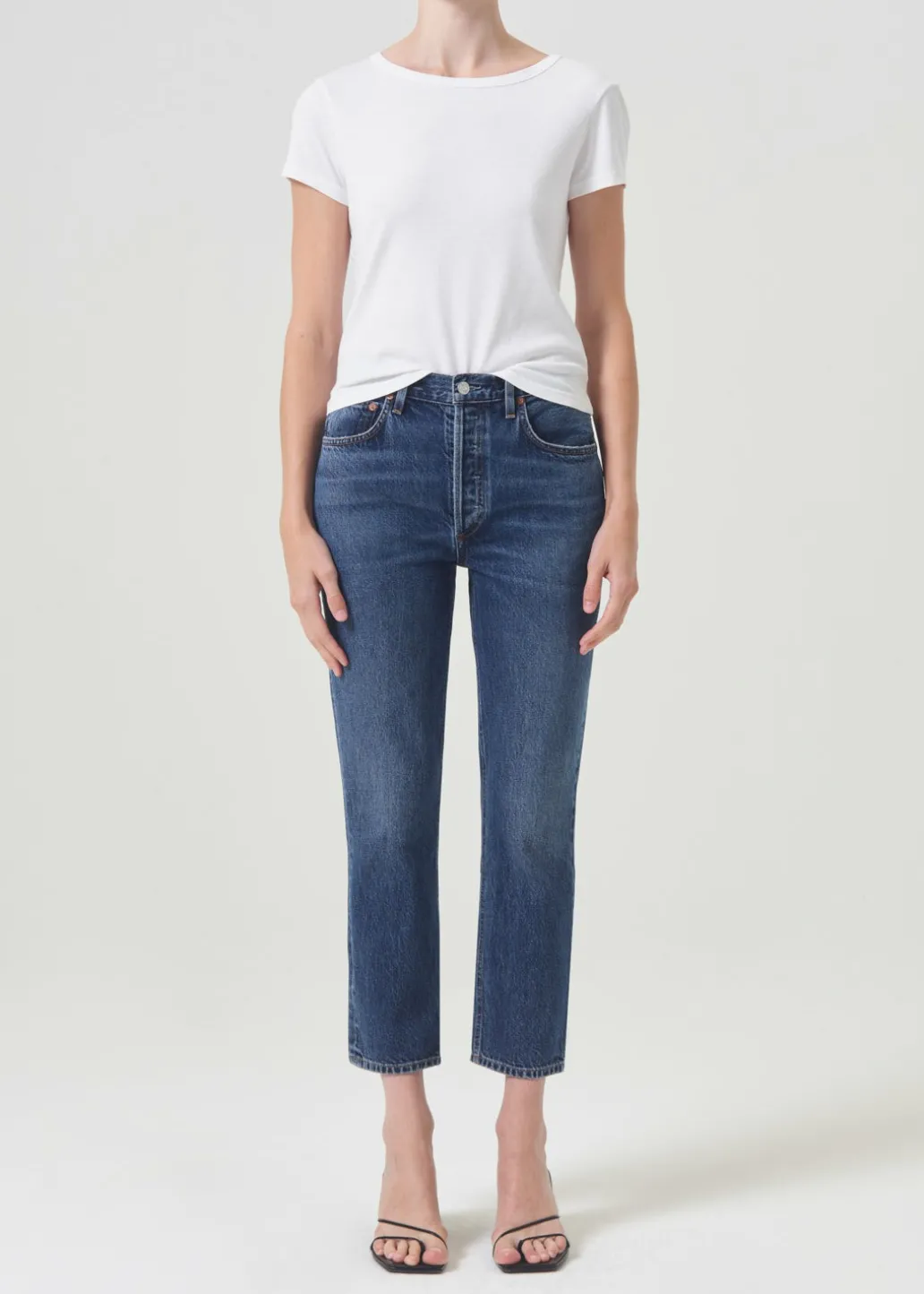 AGOLDE Riley High Rise Straight Crop In Control Cheap