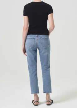 AGOLDE Riley High Rise Straight Crop In Quiver Best