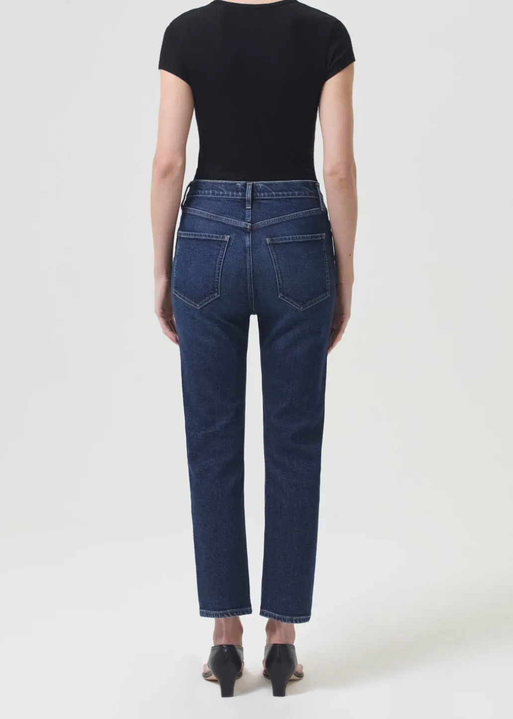 AGOLDE Riley High Rise Straight Crop (Stretch) In Divided Store