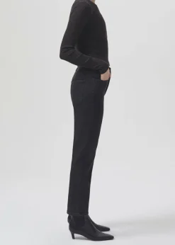 AGOLDE Riley Long High Rise Straight (Stretch) In Panoramic Best Sale