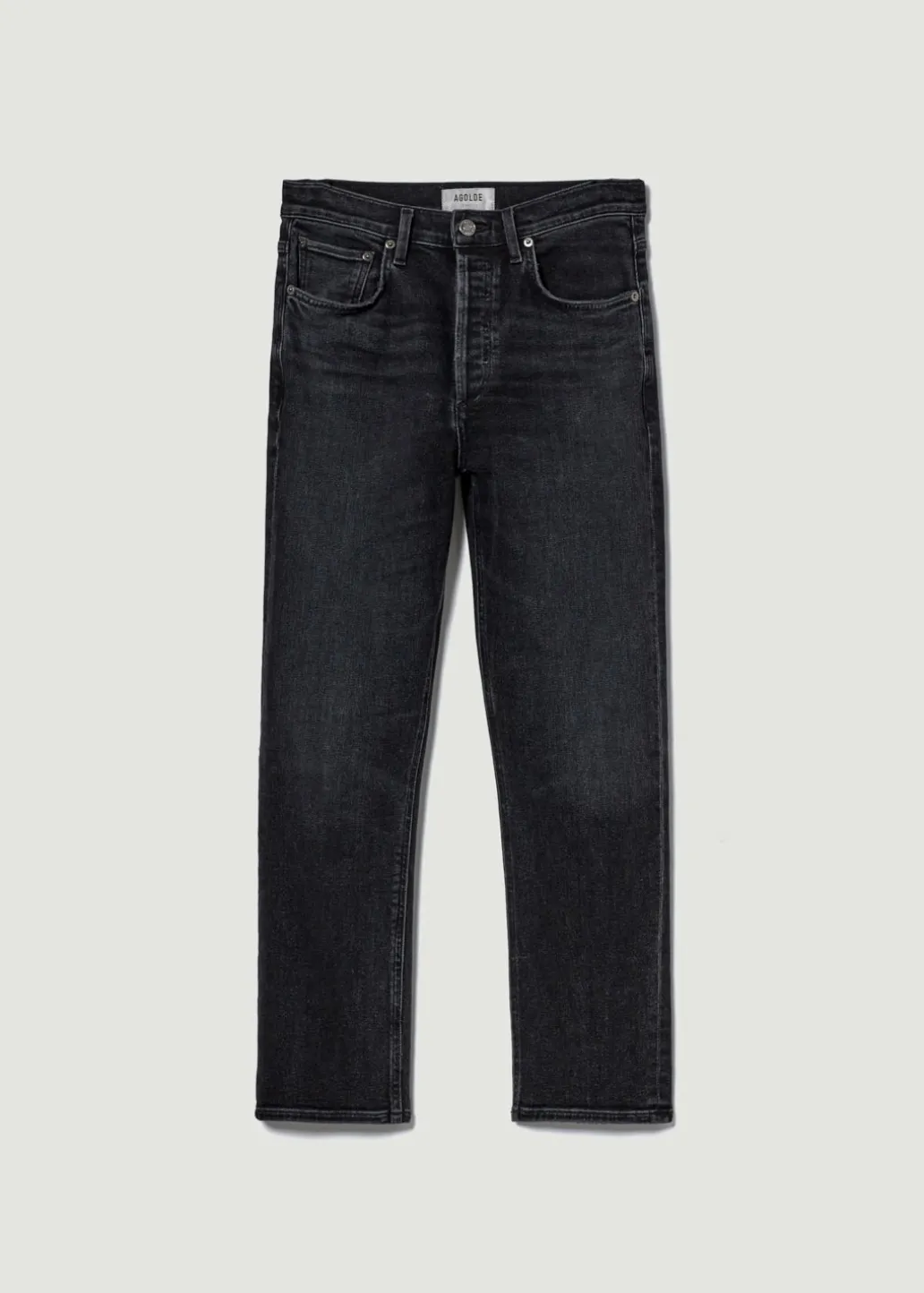 AGOLDE Riley Long High Rise Straight (Stretch) In Panoramic Best Sale