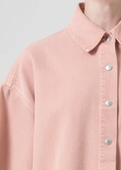 AGOLDE Rona Box Shirt In Pink Salt Best Sale