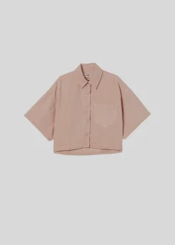 AGOLDE Rona Box Shirt In Pink Salt Best Sale