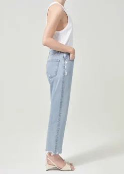 AGOLDE 90'S Crop Mid Rise Straight In Nerve Best