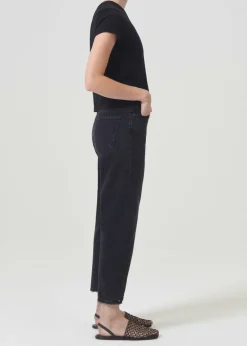 AGOLDE 90'S Crop Mid Rise Straight In Tar Cheap