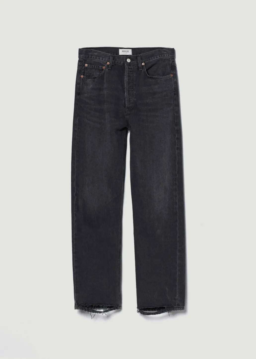 AGOLDE 90'S Crop Mid Rise Straight In Tar Cheap