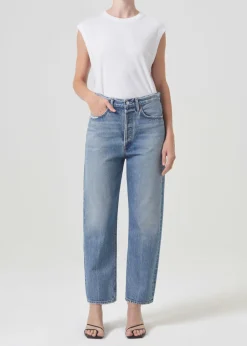 AGOLDE 90'S Crop Mid Rise Straight In Hooked Discount