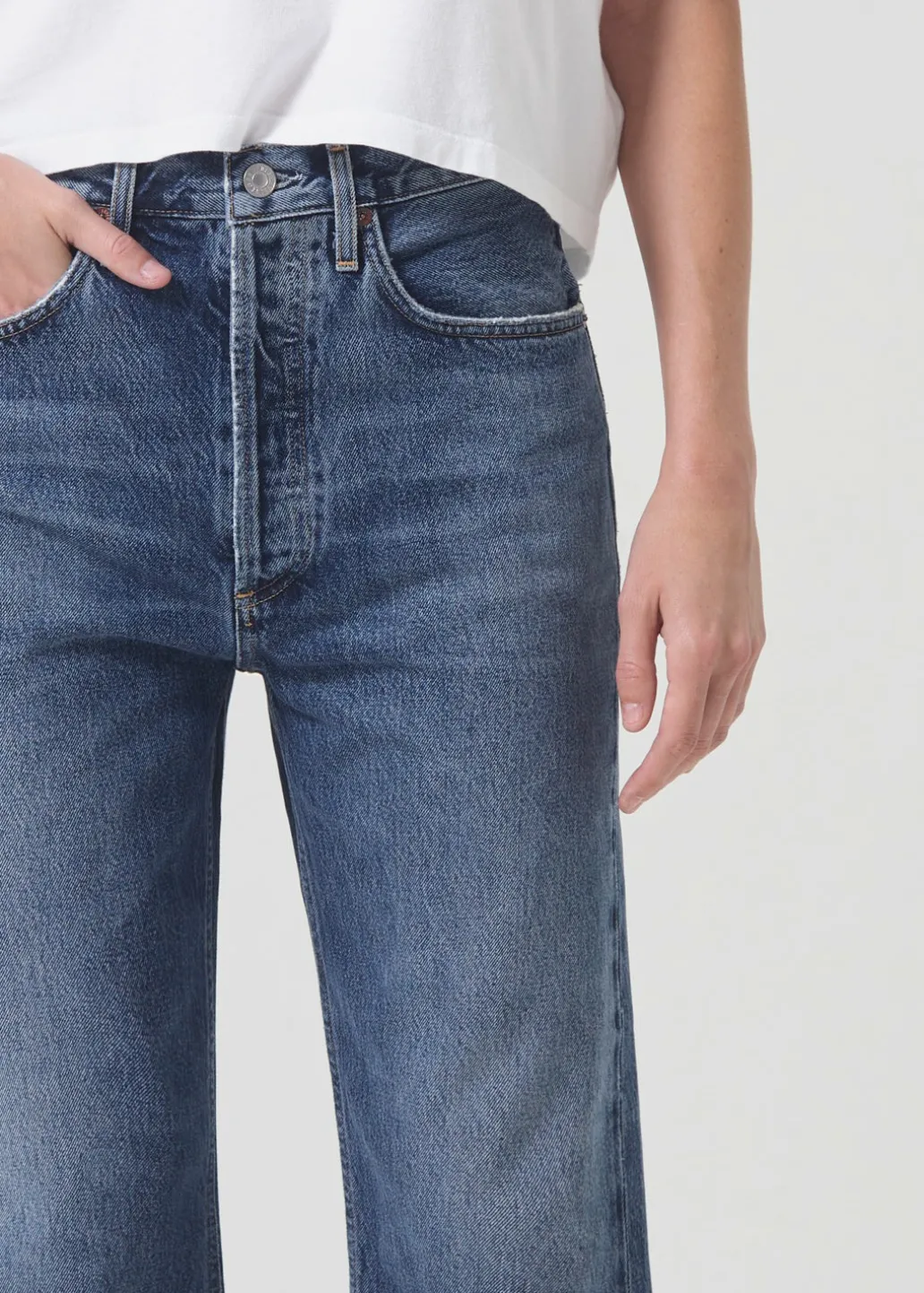 AGOLDE 90'S Crop Mid Rise Straight In Control Online