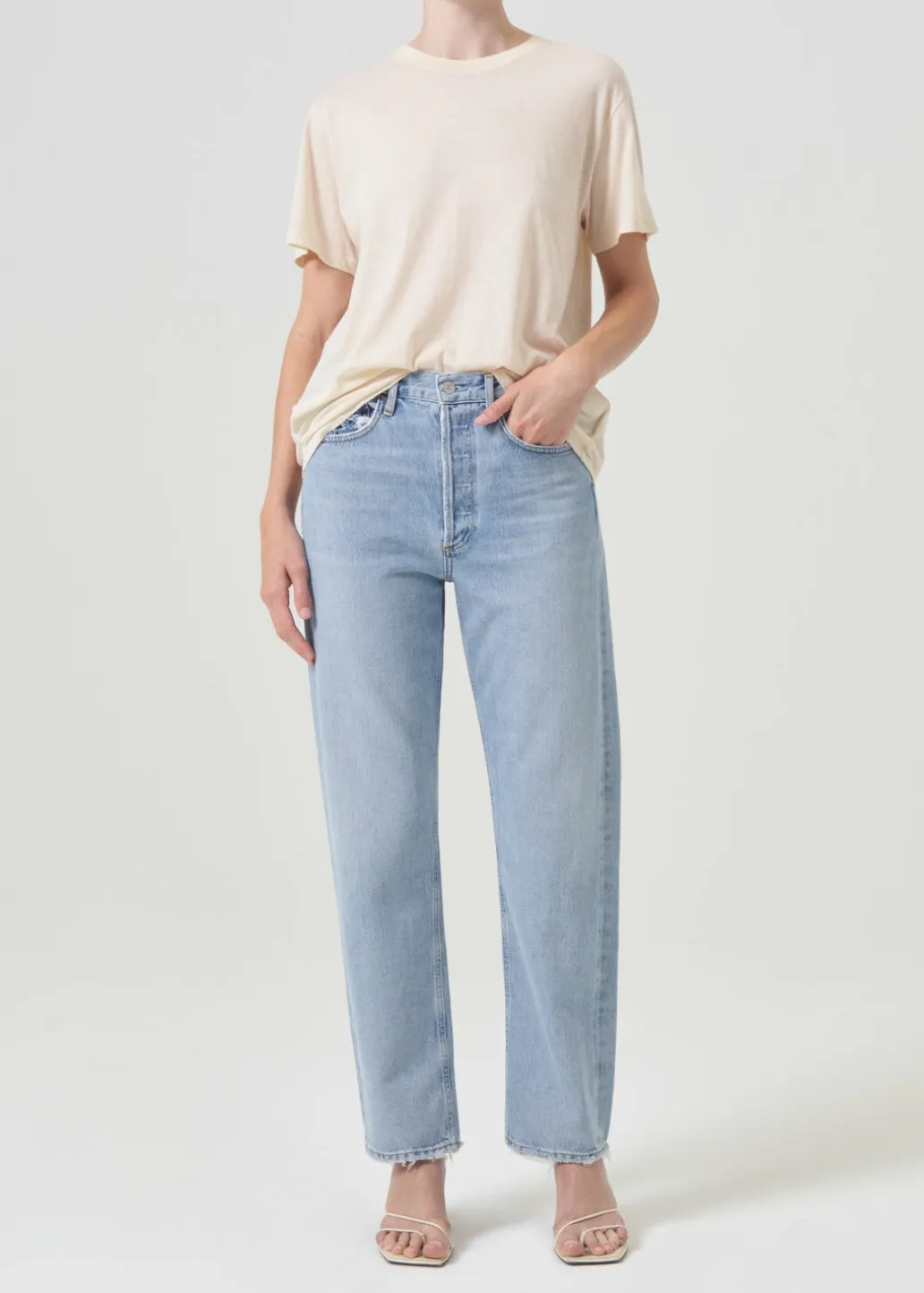 AGOLDE 90'S Mid Rise Straight In Snapshot Clearance