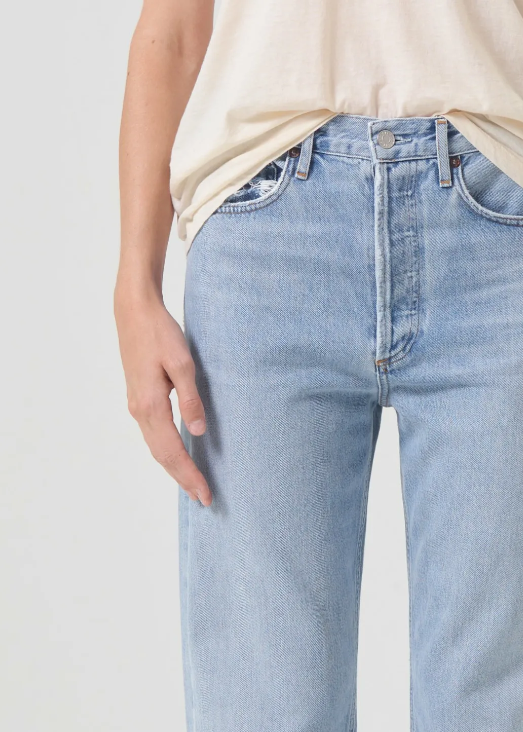 AGOLDE 90'S Mid Rise Straight In Snapshot Clearance