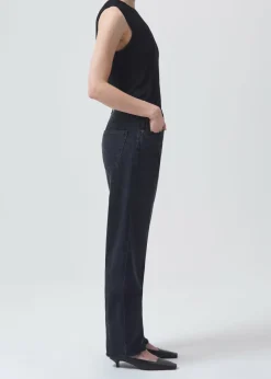 AGOLDE 90'S Mid Rise Straight In Tar Fashion