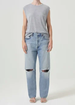 AGOLDE 90'S Mid Rise Straight In Threadbare Shop