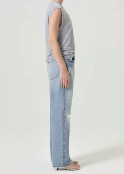 AGOLDE 90'S Mid Rise Straight In Threadbare Shop
