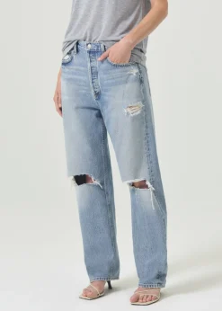 AGOLDE 90'S Mid Rise Straight In Threadbare Shop